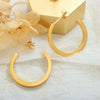 Wholesale Jewelry Cshaped 316L Stainless Steel 18K Gold Plated Personality Earrings