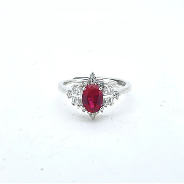Wholesale Jewelry Cultivated Emerald Eggshaped Geometric Fashion Women's Ring With Electroplating