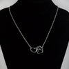 Wholesale Jewelry Cute Cat Paw Print Peach Heart Stainless Steel Necklace With Electroplating Treatment