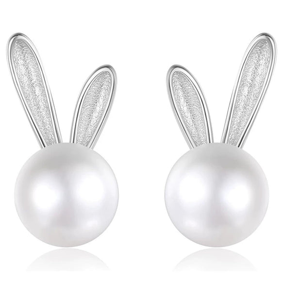 Wholesale Jewelry Cute Geometric Animal Zodiac Copper Mixed Gemstone Inlay Zirconia Cat Ears Imitation Pearl Necklace For Women
