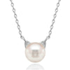 Wholesale Jewelry Cute Geometric Animal Zodiac Copper Mixed Gemstone Inlay Zirconia Cat Ears Imitation Pearl Necklace For Women