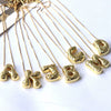 Wholesale Jewelry Cute Gold Plated Balloon Bubble Pendant Snake Chain Necklace Copper Alloy With Zircon Inlay And Letter Pattern