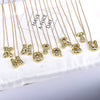 Wholesale Jewelry Cute Gold Plated Balloon Bubble Pendant Snake Chain Necklace Copper Alloy With Zircon Inlay And Letter Pattern