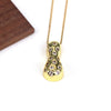 Wholesale Jewelry Cute Gold Plated Balloon Bubble Pendant Snake Chain Necklace Copper Alloy With Zircon Inlay And Letter Pattern