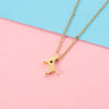Wholesale Jewelry Cute Simple Style Dog Heart Shape 304 Stainless Steel 18K Gold Plated Plating Pendant Necklace