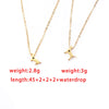Wholesale Jewelry Cute Simple Style Dog Heart Shape 304 Stainless Steel 18K Gold Plated Plating Pendant Necklace