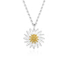 Wholesale Jewelry Daisy Style 925 Sterling Silver Necklace With Electroplating Treatment