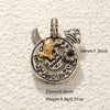 Wholesale Jewelry Dark Style Copper Goldplated Skull Crown Pumpkin Pendant Necklace With Zirconia Design