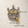 Wholesale Jewelry Dark Style Copper Goldplated Skull Crown Pumpkin Pendant Necklace With Zirconia Design