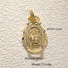 Wholesale Jewelry Dark Style Copper Goldplated Skull Crown Pumpkin Pendant Necklace With Zirconia Design