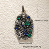Wholesale Jewelry Dark Style Copper Goldplated Skull Crown Pumpkin Pendant Necklace With Zirconia Design