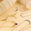 Wholesale Jewelry Deer Antler Titanium Steel And Copper Real Gold Plated Necklace Sweet Animal Style Fashion Accessories