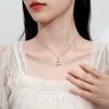 Wholesale Jewelry Deer Shape 925 Silver Necklace With Geometric Pattern For Women