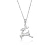 Wholesale Jewelry Deer Shape 925 Silver Necklace With Geometric Pattern For Women