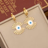 Wholesale Jewelry Devil's Eye Stainless Steel Clavicle Chain Necklace With Electroplating For Women