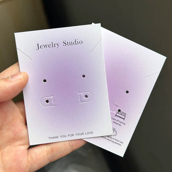 Wholesale Jewelry Display Board Made Of Paper And Cardboard With Printing For Earrings Necklace Hairpin Ring