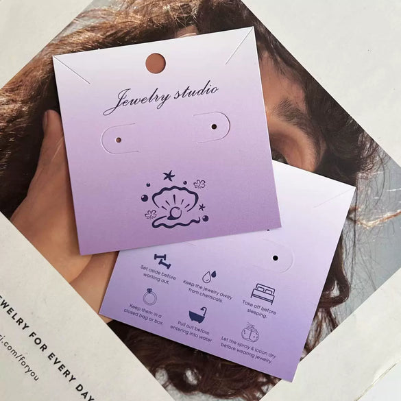 Wholesale Jewelry Display Board Made Of Paper And Cardboard With Printing For Earrings Necklace Hairpin Ring