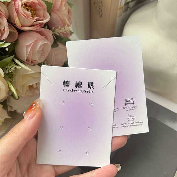 Wholesale Jewelry Display Board Made Of Paper And Cardboard With Printing For Earrings Necklace Hairpin Ring