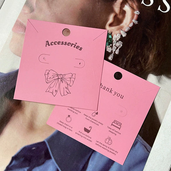 Wholesale Jewelry Display Board Made Of Paper And Cardboard With Printing For Earrings Necklace Hairpin Ring