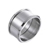 Wholesale Jewelry Diy Handmade Ring Empty Support Accessories Titanium Steel Geometric Polished Unisex