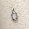 Wholesale Jewelry Elegant Abalone Shellfish Pendant Handmade Inlay Copper Plated Gold Geometric Heart Shape Necklace