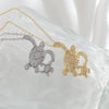 Wholesale Jewelry Elegant Animal Style Copper Turtle Pendant Necklace With Electroplating And O Word Chain