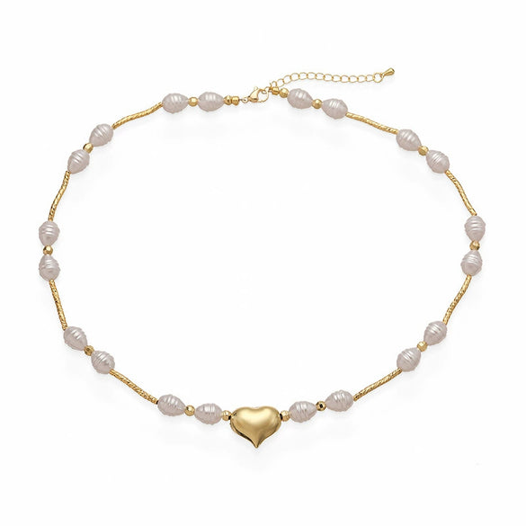 Wholesale Jewelry Elegant Animal Zodiac Copper O Word Chain Starfish Scallop Pearl Clavicle Necklace For Women Electroplated