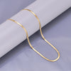 Wholesale Jewelry Elegant Classic Style Solid Color 304 Stainless Steel Titanium Steel 18K Gold Plated Necklace