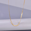 Wholesale Jewelry Elegant Classic Style Solid Color 304 Stainless Steel Titanium Steel 18K Gold Plated Necklace