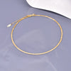 Wholesale Jewelry Elegant Classic Style Solid Color 304 Stainless Steel Titanium Steel 18K Gold Plated Necklace