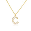 Wholesale Jewelry Elegant Copper Set With Pearl Letter Necklace O Chain Women's