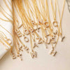 Wholesale Jewelry Elegant Copper Set With Pearl Letter Necklace O Chain Women's