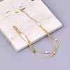 Wholesale Jewelry Elegant Cute Geometric 304 Stainless Steel 18K Gold Plated Plating Anklet