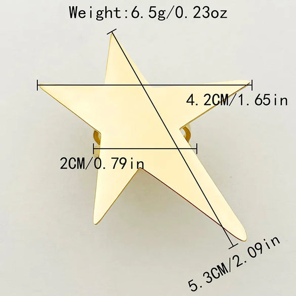 Wholesale Jewelry Elegant Exaggerated Sun Star Moon 304 Stainless Steel 14K Gold Plated Plating Open Rings