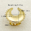 Wholesale Jewelry Elegant Exaggerated Sun Star Moon 304 Stainless Steel 14K Gold Plated Plating Open Rings