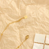 Wholesale Jewelry Elegant Luxurious Round Sector Square Titanium Steel Gem 18K Gold Plated Plating Inlay Pendant Necklace