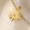 Wholesale Jewelry Elegant Minimalist Star Copper Plated Real Gold Pendant Necklace With Zircon