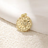 Wholesale Jewelry Elegant Minimalist Star Copper Plated Real Gold Pendant Necklace With Zircon