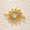 Wholesale Jewelry Elegant Minimalist Star Copper Plated Real Gold Pendant Necklace With Zircon