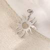 Wholesale Jewelry Elegant Minimalist Star Copper Plated Real Gold Pendant Necklace With Zircon