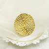 Wholesale Jewelry Elegant Modern Style Sweet Round Sun Heart Shape 304 Stainless Steel 14K Gold Plated Rings Necklace