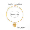 Wholesale Jewelry Elegant Modern Style Sweet Round Sun Heart Shape 304 Stainless Steel 14K Gold Plated Rings Necklace