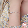 Wholesale Jewelry Elegant Silver 925 Sterling Silver Electroplated Letters Bracelet For Women