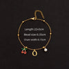 Wholesale Jewelry Elegant Simple Style Classic Style Letter Cherry 201 Stainless Steel 304 Stainless Steel Copper 18K Gold Plated Anklet