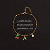 Wholesale Jewelry Elegant Simple Style Classic Style Letter Cherry 201 Stainless Steel 304 Stainless Steel Copper 18K Gold Plated Anklet