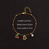 Wholesale Jewelry Elegant Simple Style Classic Style Letter Cherry 201 Stainless Steel 304 Stainless Steel Copper 18K Gold Plated Anklet