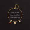 Wholesale Jewelry Elegant Simple Style Classic Style Letter Cherry 201 Stainless Steel 304 Stainless Steel Copper 18K Gold Plated Anklet