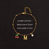 Wholesale Jewelry Elegant Simple Style Classic Style Letter Cherry 201 Stainless Steel 304 Stainless Steel Copper 18K Gold Plated Anklet