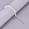 Wholesale Jewelry Elegant Simple Style Solid Color 304 Stainless Steel Freshwater Pearl Titanium Steel 18K Gold Plated Beaded Bracelets Necklace