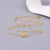 Wholesale Jewelry Elegant Simple Style Solid Color 304 Stainless Steel Titanium Steel 18K Gold Plated Plating Double Layer Necklaces Pendant Necklace